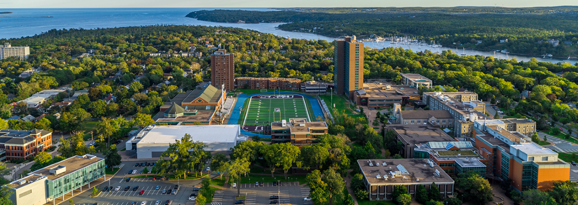 Aerial view of the Saint Mary's University campus